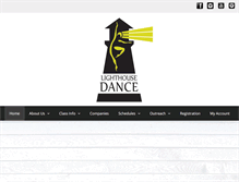 Tablet Screenshot of lighthousedance.com
